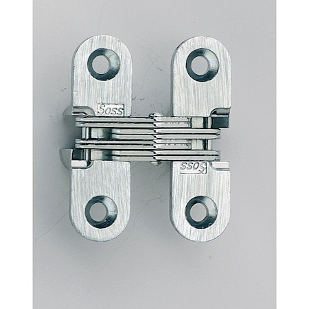 Universal Industrial Soss 1/2" x 1-3/4" Light Duty Invisible Hinge for 3/4" Doors Black Finish PR 203CUS19